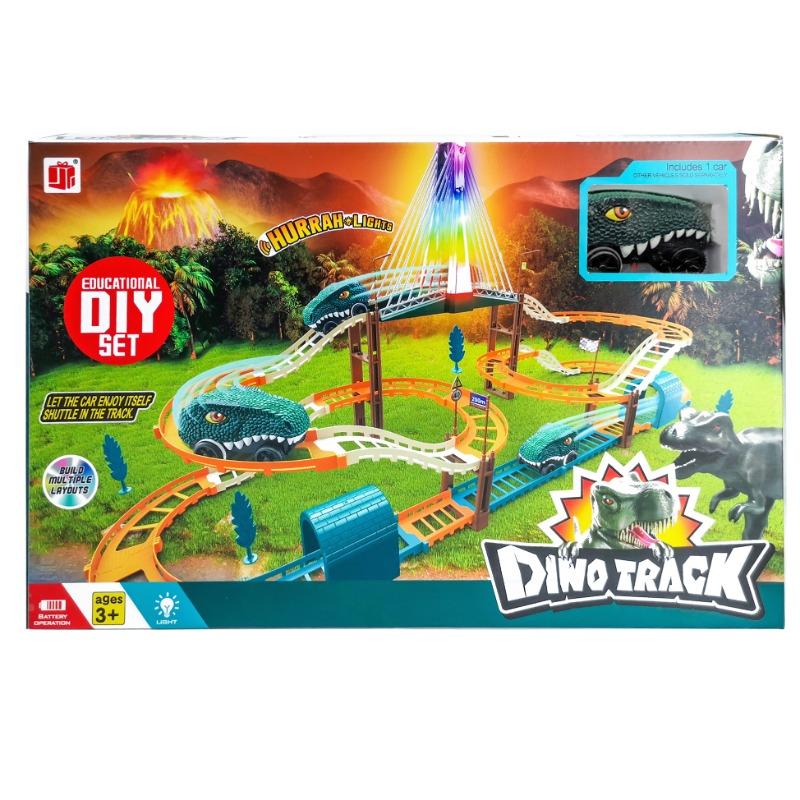 Dino Track Set With Lights And Sound