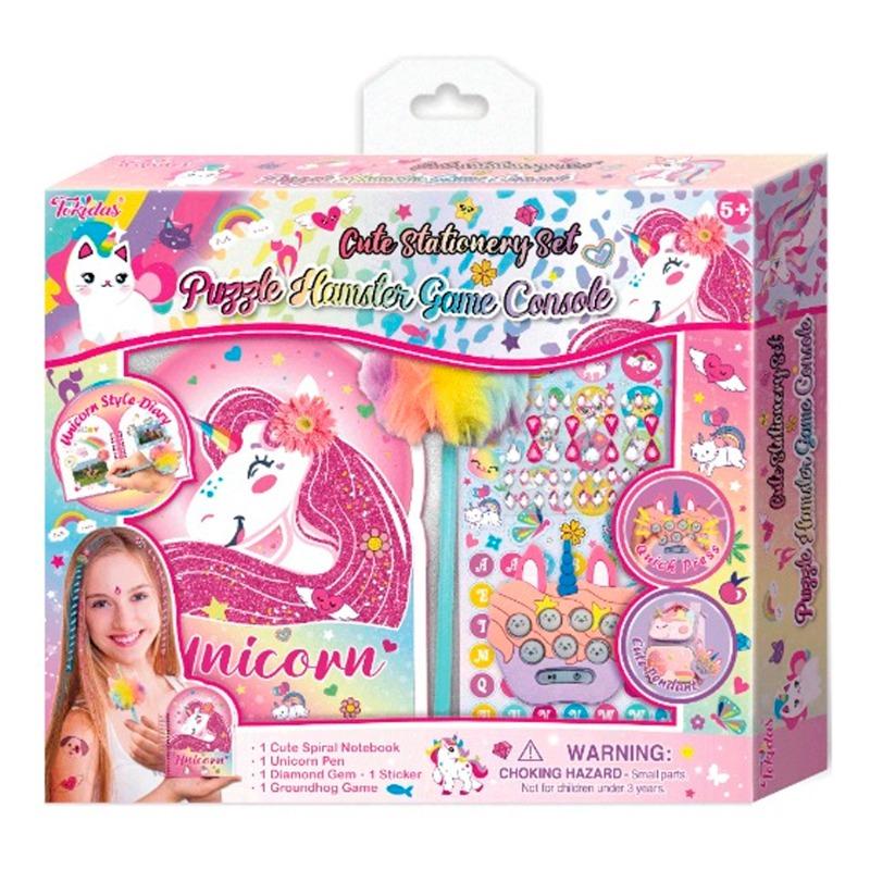Tokidas Unicorn Stationery Set With Diary