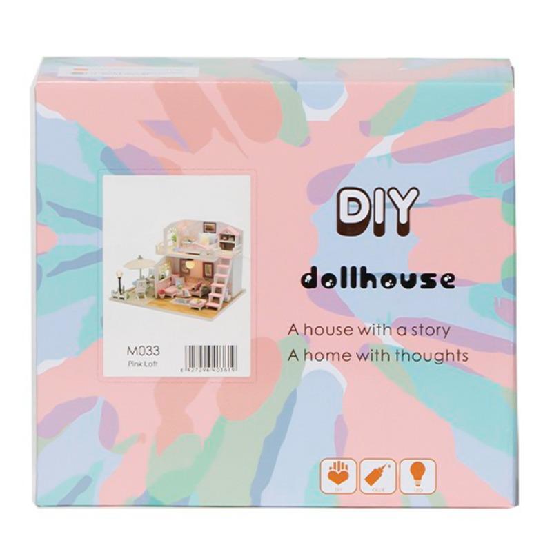 Mini Luminous Wooden Dollhouse