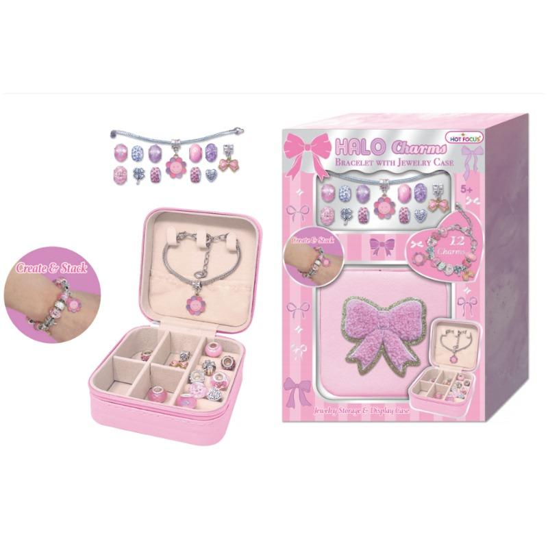 Hot Focus Halo Charms Bracelet And Jewelry Case Bowtiful