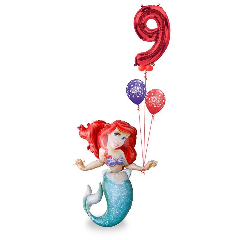 Birthday Ballon Bouquet - Little Mermaid