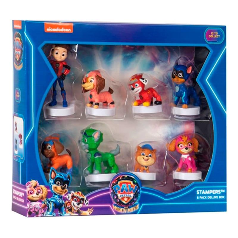 Paw Patrol The Mighty Movie Figure Stampers 8 Pack