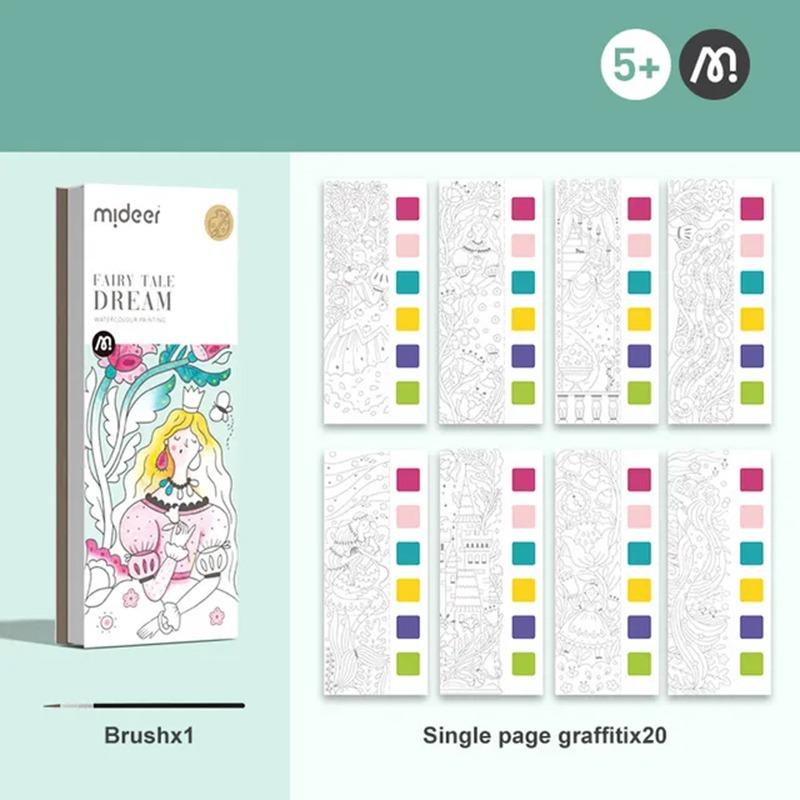 Mideer Paint with Water Booklet Fairy Tale Dream