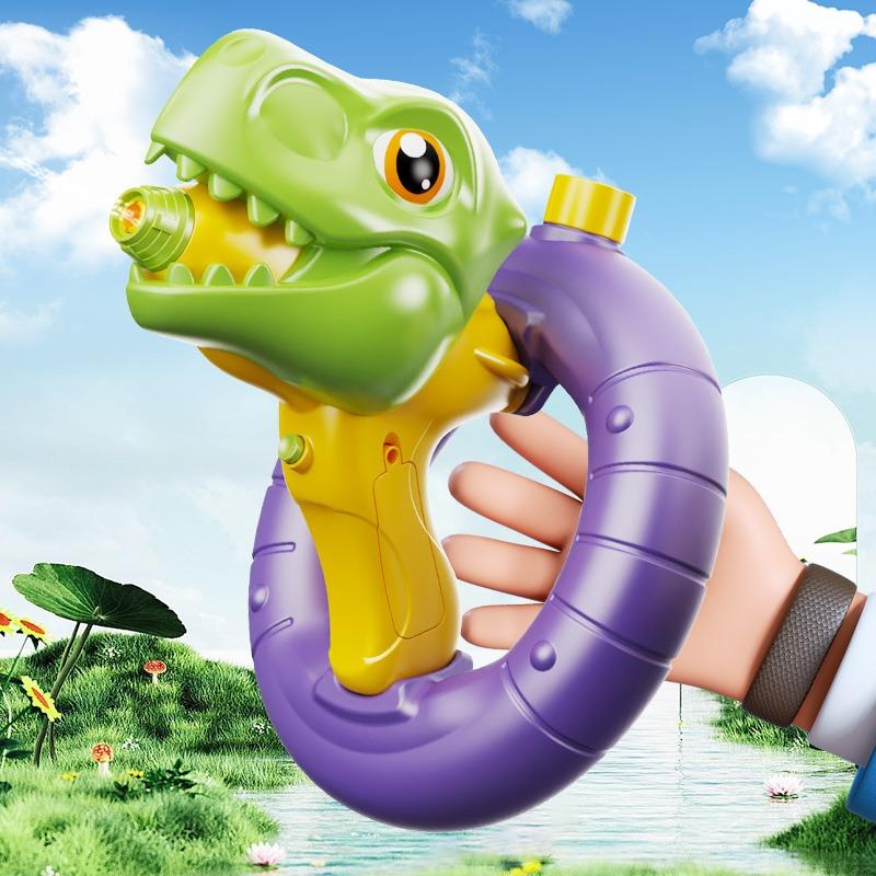 مسدس ماء بتصميم الديناصور لون أخضر