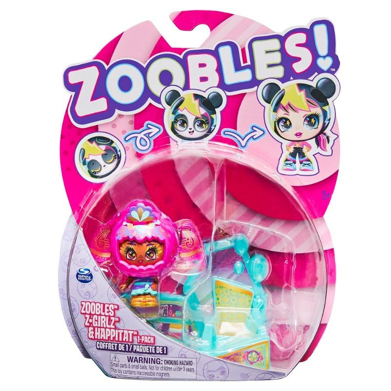 Zoobles Z-Girlz Snowfie Figure With Happitat