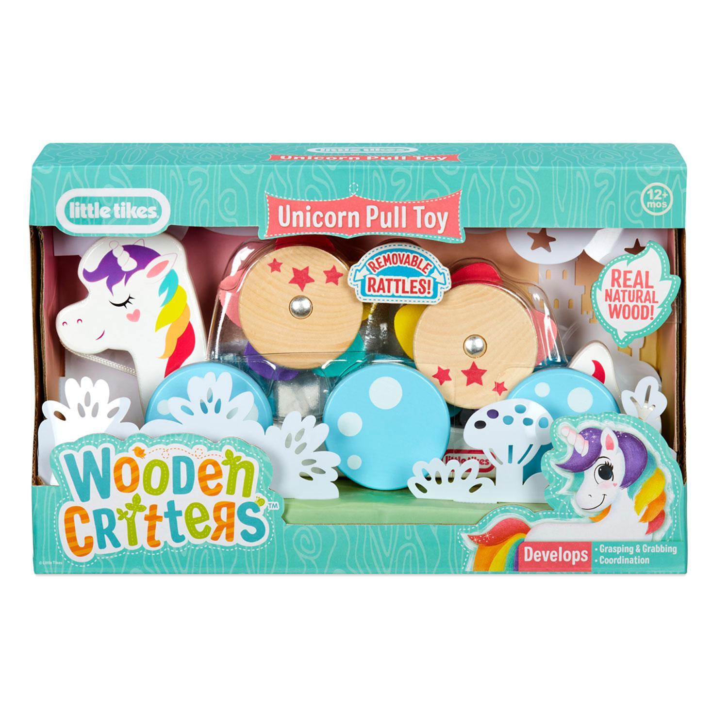 Little Tikes Wooden Critters Unicorn Pull Toy