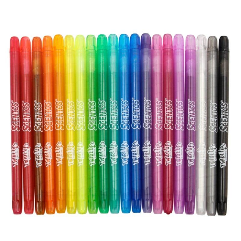 Little Artist Bundle - 2 (Scentos Scented 20 Twistable Crayons + Micador Easy Wash Paint)