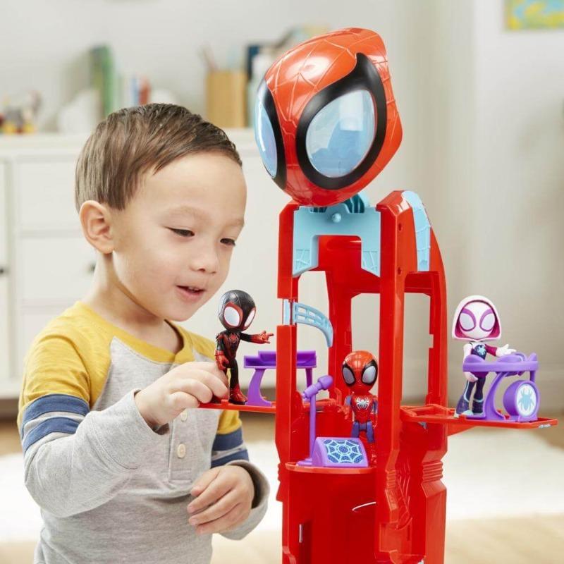 Spidey and His Amazing Friends – Spider Crawl-R HQ 2-in-1 Playset