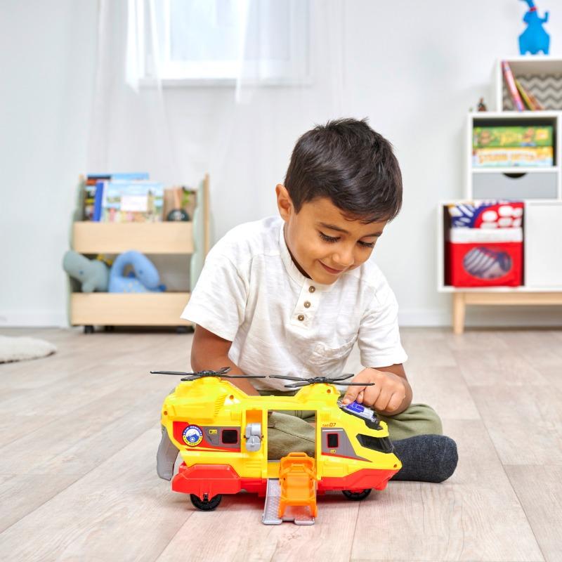 ديكي تويز - لعبة طائرة هليكوبتر الإنقاذ مزودة بأضواء واصوات