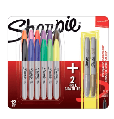 شاربي - مجموعة اقلام متنوعة الالوان - 12 قطعه