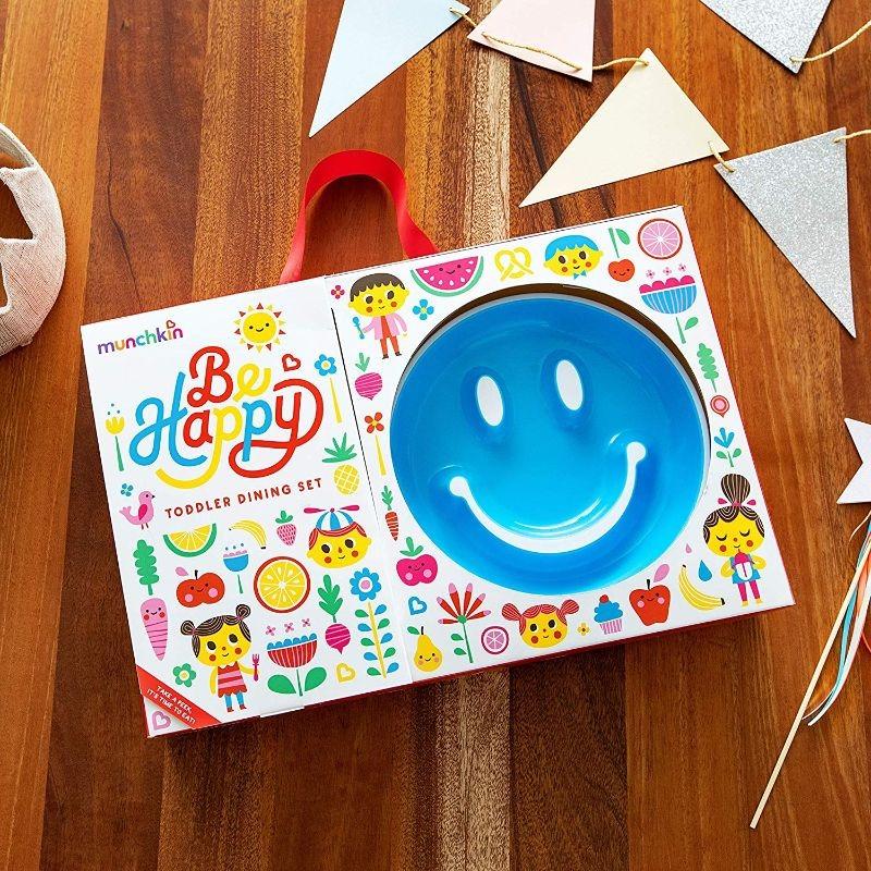 مانشكين - طقم أدوات المائدة للصغار لون أزرق