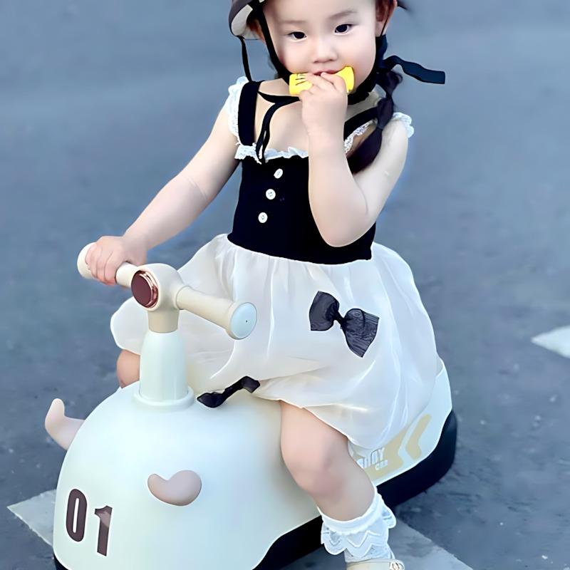 إتش إل بي بي - عربة تويست بينات لون بني