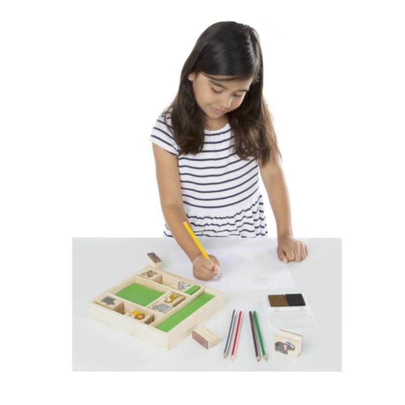 ميليسا آند دوج - مجموعة طوابع خشبية : حيوانات السفاري