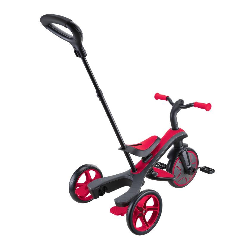 Globber 4-in-1 Convertible Kids Tricycle with Parent Handle & Canopy