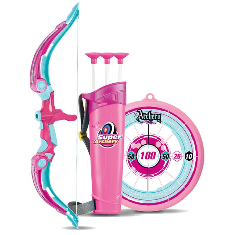لعبة القوس والأسهم للرماية - لون وردي