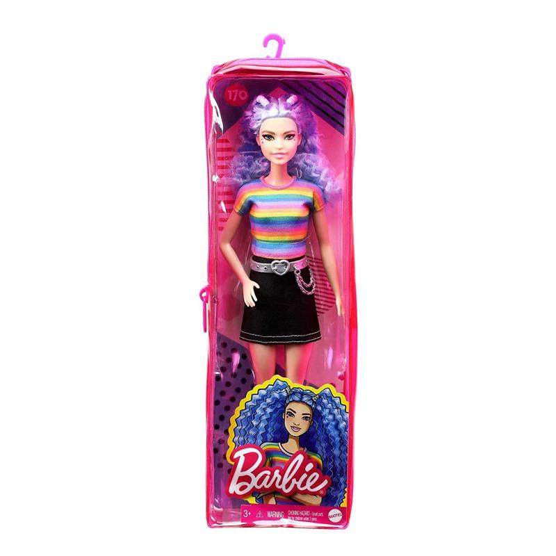 Barbie Fashionistas Doll Rainbow Striped Top