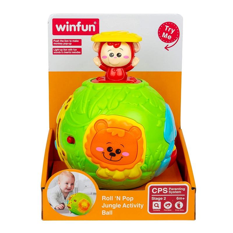 وين فن - كرة نشاط حيوانات الغابة رول آند بوب