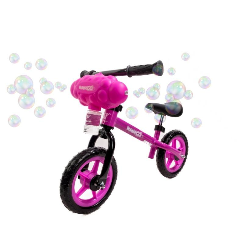 Tiny Wheel - Balance Bike With Bubble Machine For Kids - Pink