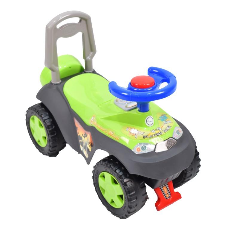 Amla Push Car - Green Dinosaur