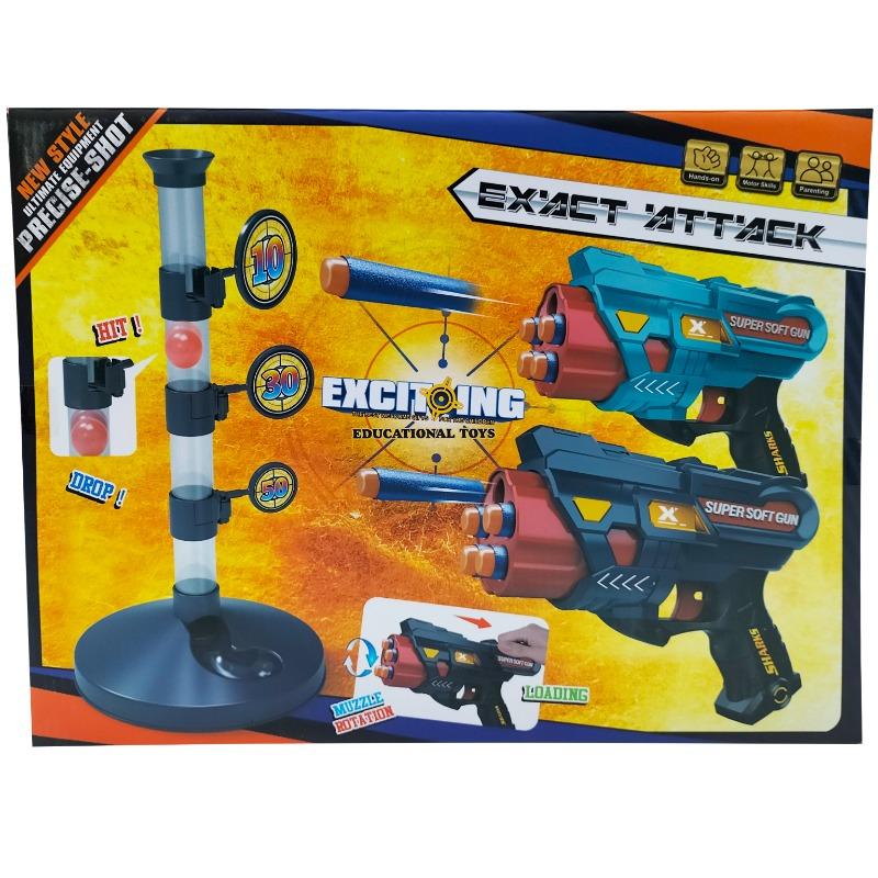 Toy Gun With Soft Bullet And Targets