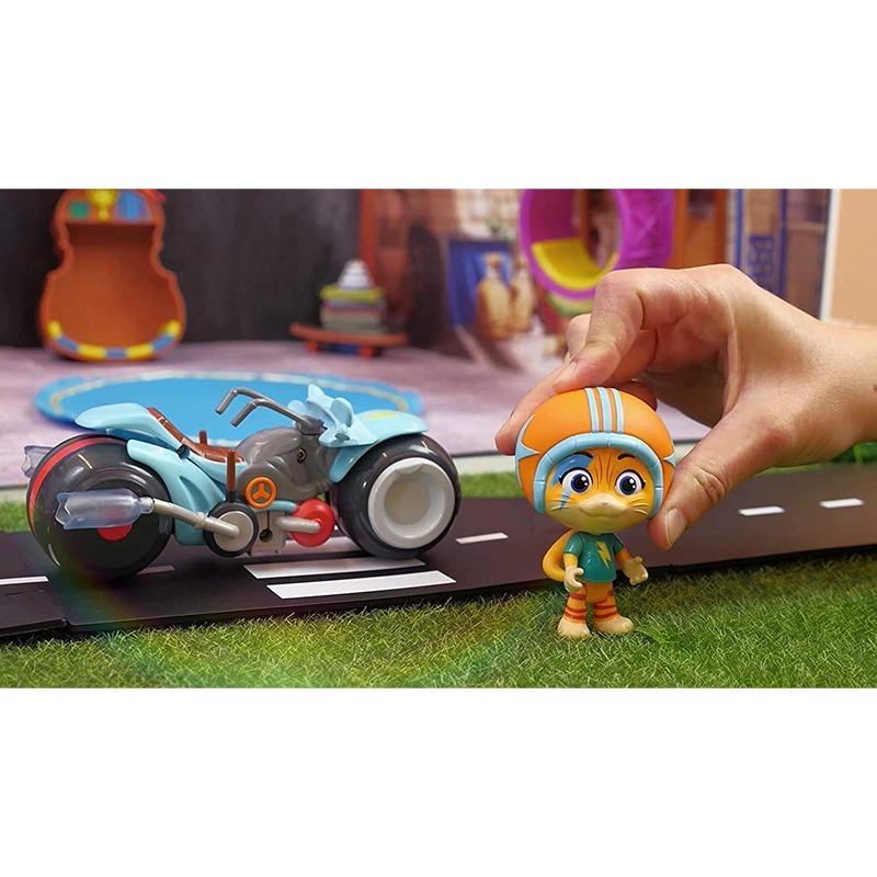 Smoby 44 Cats Figure Lampo And Vehicle