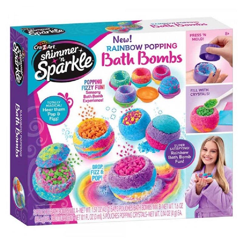 Shimmer N Sparkle Rainbow Popping Bath Bombs