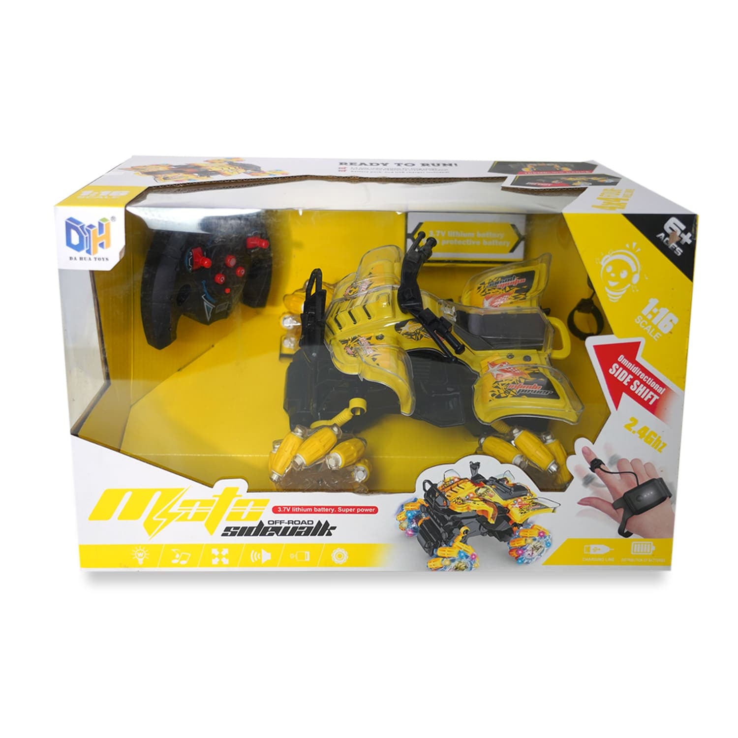 Torsion Stunt Double Sided Twisting Car - Yellow