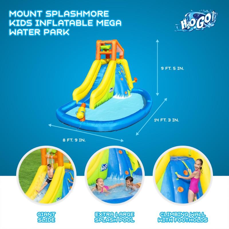 Bestway Mount Splashblast Mega Water Park – Inflatable Slide & Splash Pool