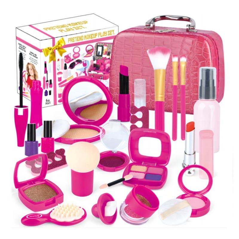 مجموعة التجميل مع جليتر ذهبي