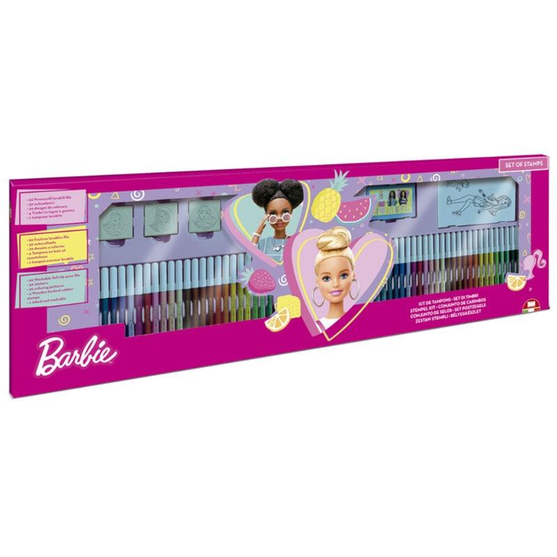Multiprint Barbie 60 Felt-Tip Pens Coloring Set