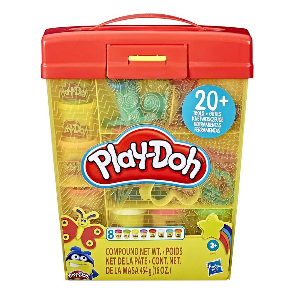 بلاي دو - مجموعة دلو تخزين وأدوات كبيرة