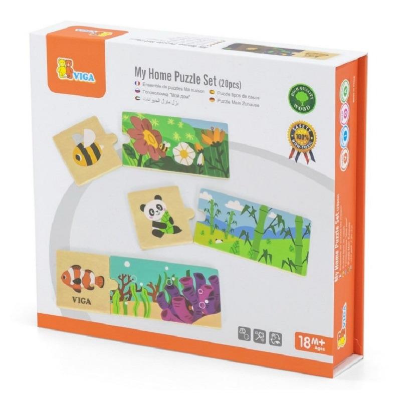 VIGA My Home Puzzle Set