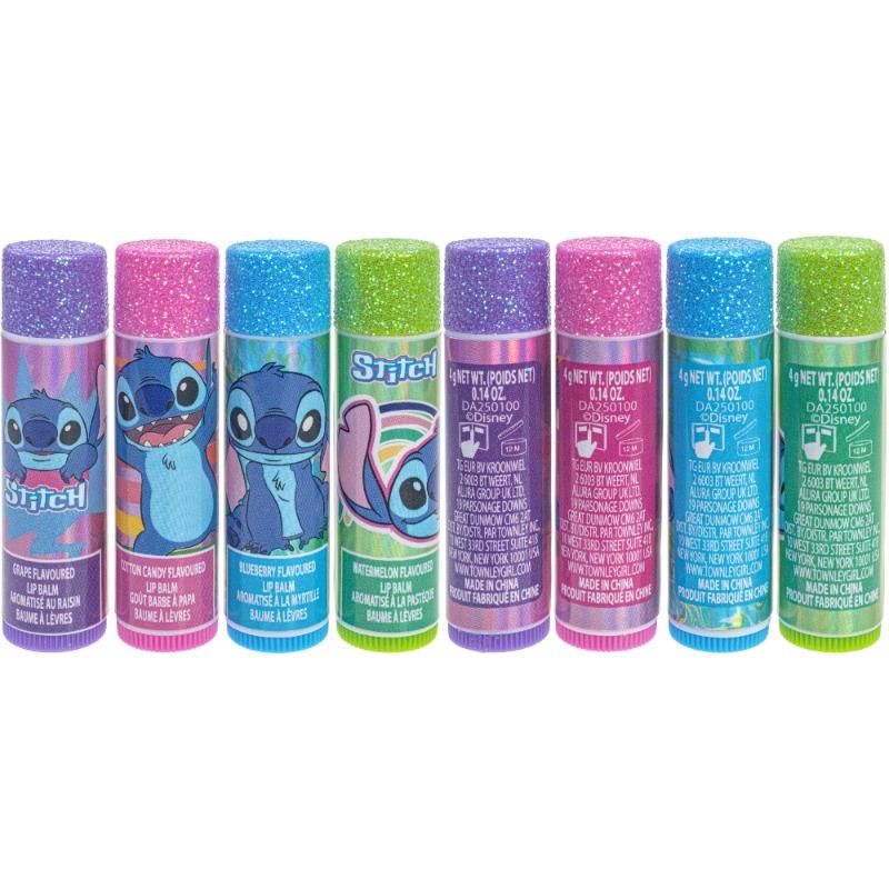 ديزني ستيتش – عبوة 4 مرطبات شفاه مع حقيبة قطار