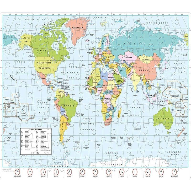 Frank World Map Jigsaw Puzzle
