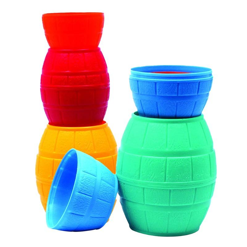 Buy 1 Get 1 Free Classic Wood Solitaire Board Game + Funskool Stacking Barrels Set