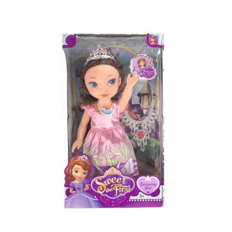 Royal Princess Dress-Up Doll with Glittery Gown and Crown - Assorted