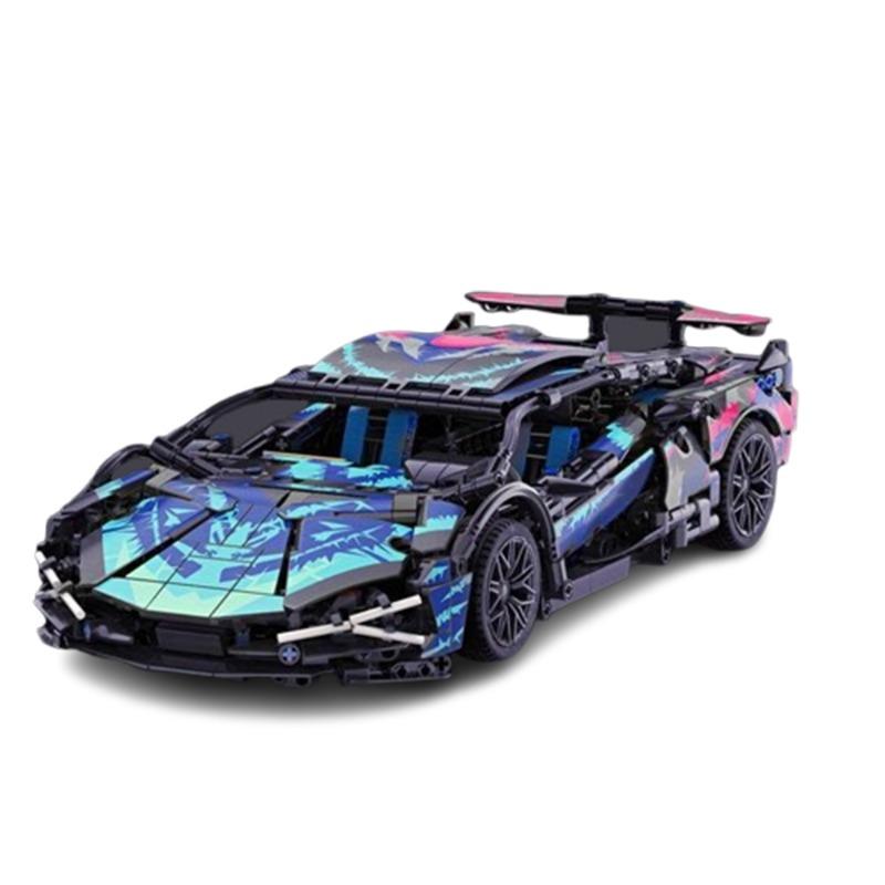 1:14 Scale Supercar Building Block Set