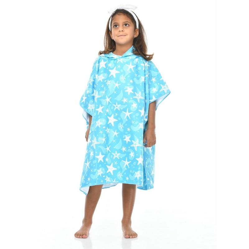 سيشل - رداء منشفة شاطئ ستارز أزرق