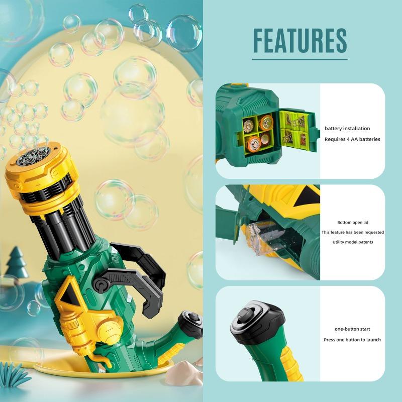 10 Holes Bubble Machine Gun - Armor Green