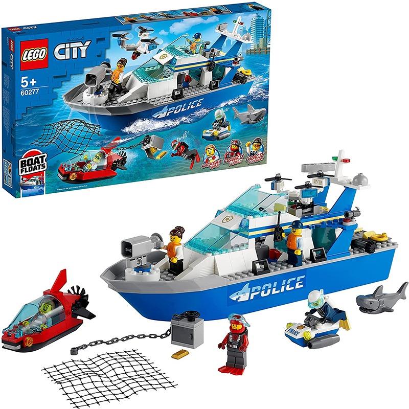 Lego City Police Patrol Boat Building