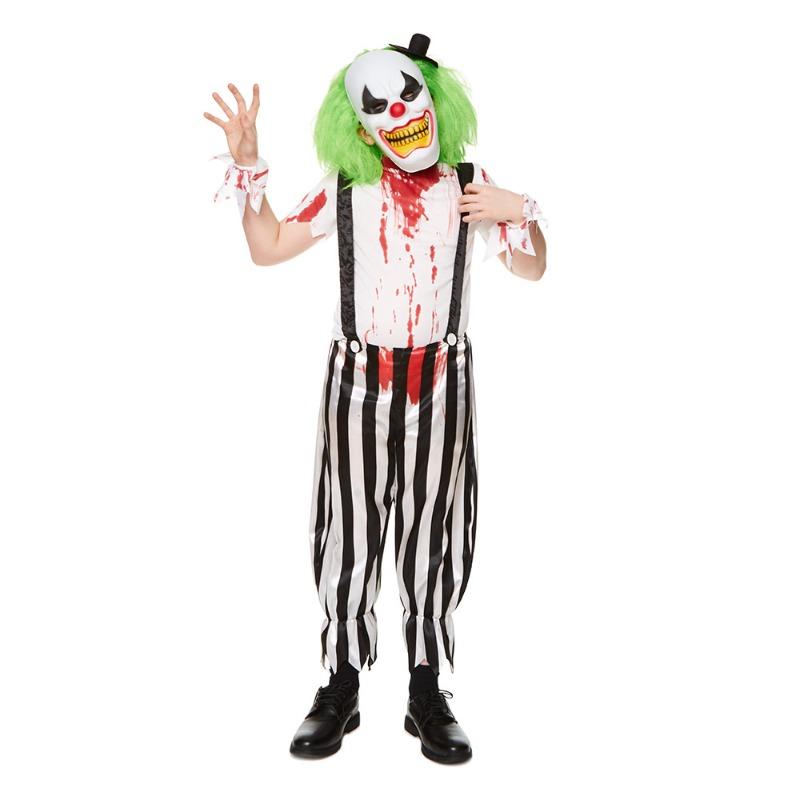 Mad Toys Scary Evil Clown Kids Halloween Costume - Large