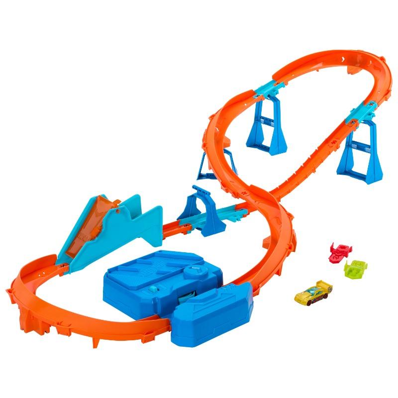 Hot Wheels Deluxe Track Set with Motorized Booster – Boosted Jump Speedway