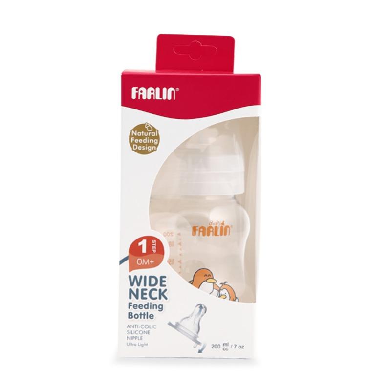فارلين -رضاعة بعنق واسع بلاستيك - 200 مل