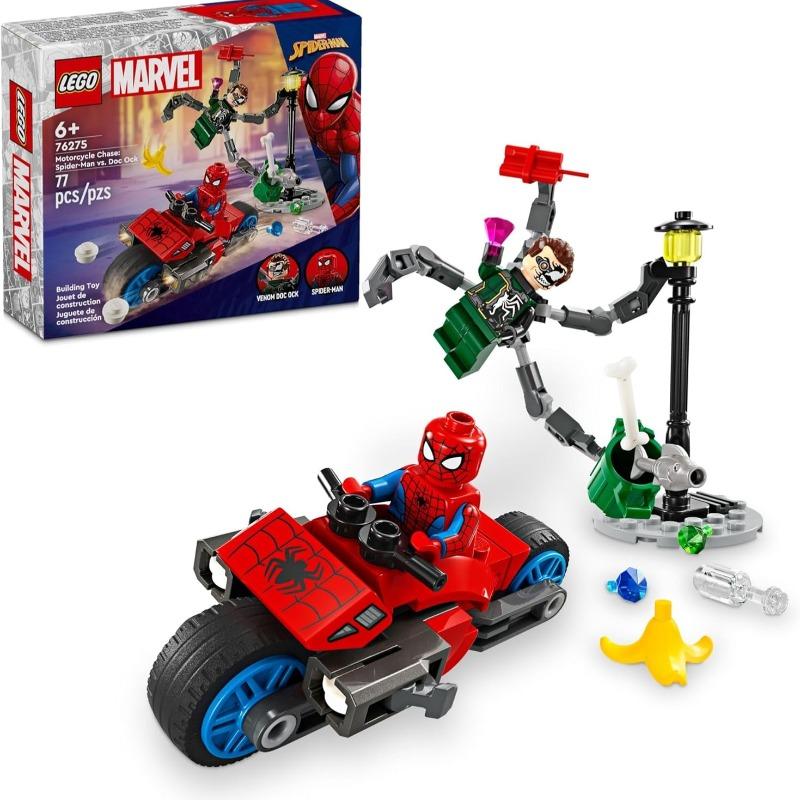 Lego Marvel Motorcycle Chase Spider-Man vs. Doc Ock