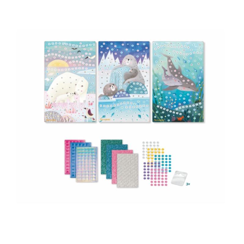 Sycomore Stick & Fun Mini 3 Mosaics Baby Sea Animals