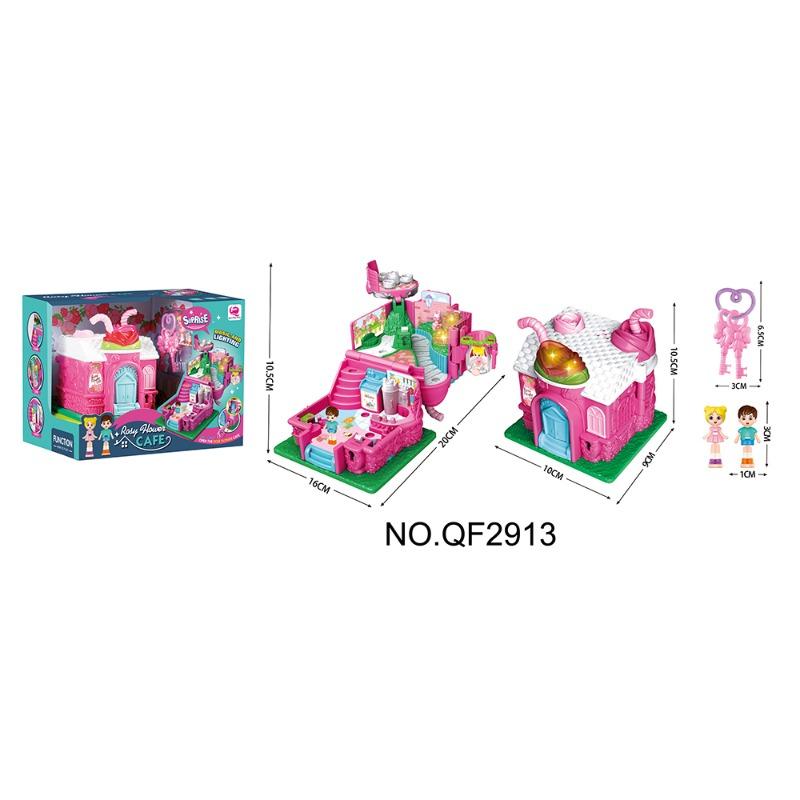 Pink Flowers Cafe Playset