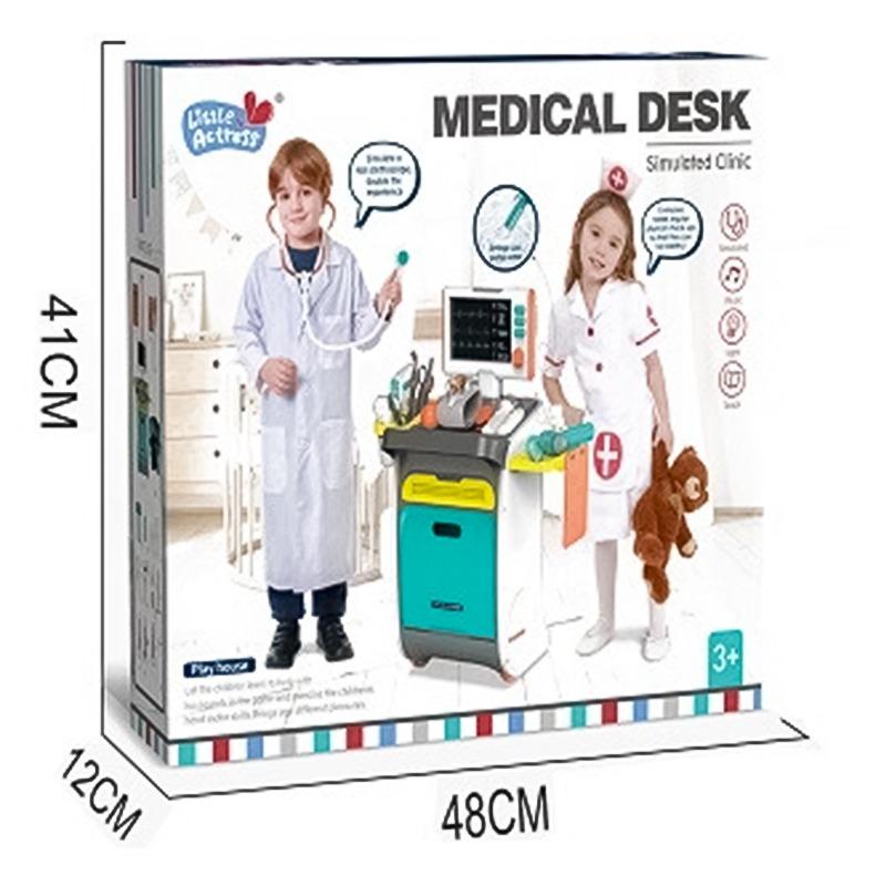 ليتل اكترس - مجموعة عربة الطبيب مع الأدوات