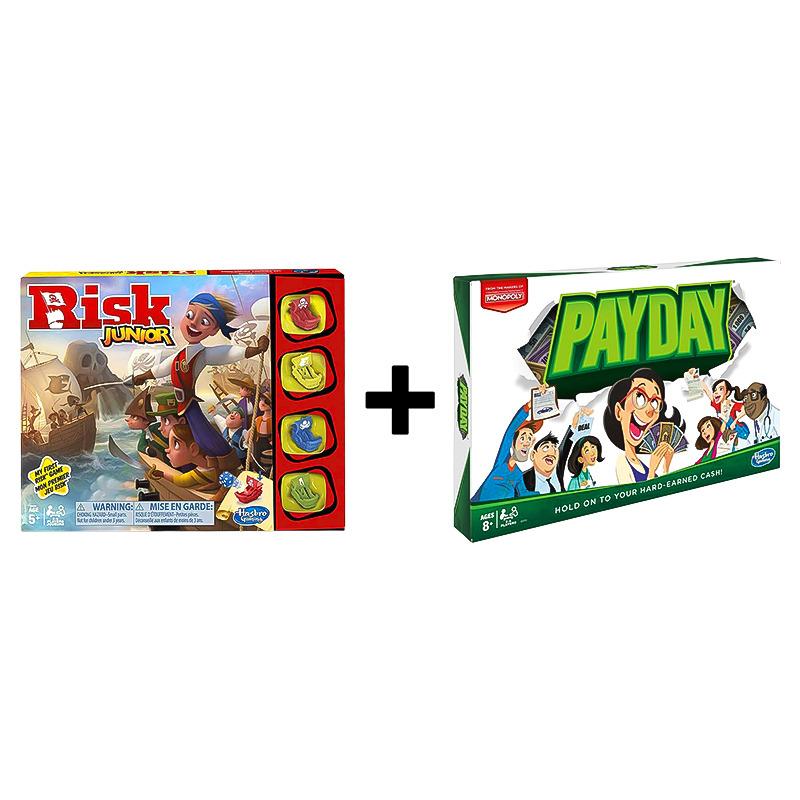 Buy 1 Get 1 Free Risk Junior Board Game +Monopoly Payday Game.