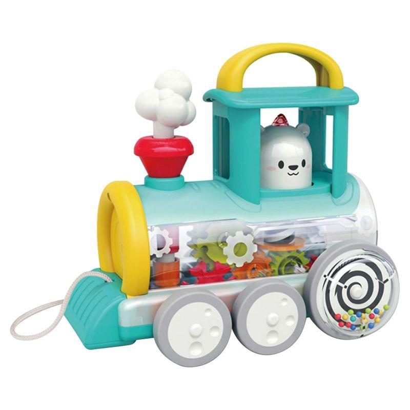 هولا - لعبة قطار الدفع لون أصفر