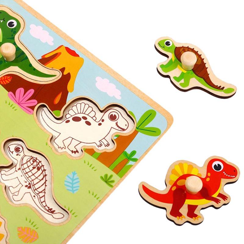 Tooky Toy Wooden Dinosaur Puzzle